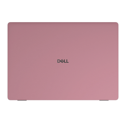 Yiren Pink plain synthetic leather Dell business laptop skin, sku-a view. Rendered on Dell Pro 16 PC16250; exact cuts follow the selected model and coverage.