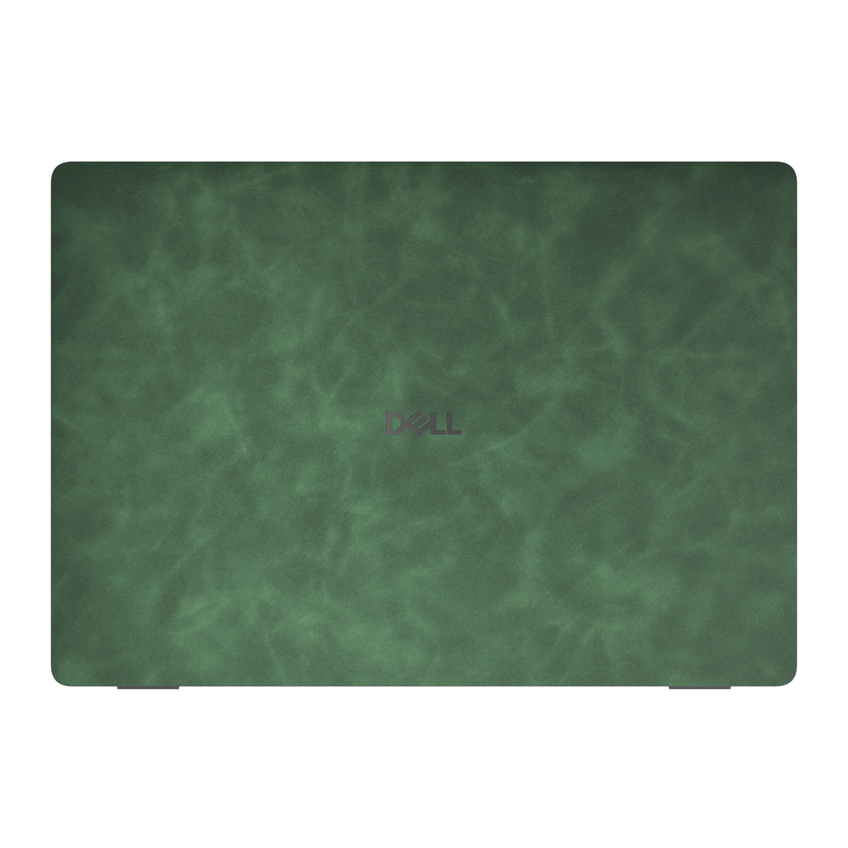 Green scrub-textured synthetic leather Dell business laptop skin, a face view. Rendered on Dell Pro 16 PC16250 as a reference; exact cut layout follows the selected model and coverage.