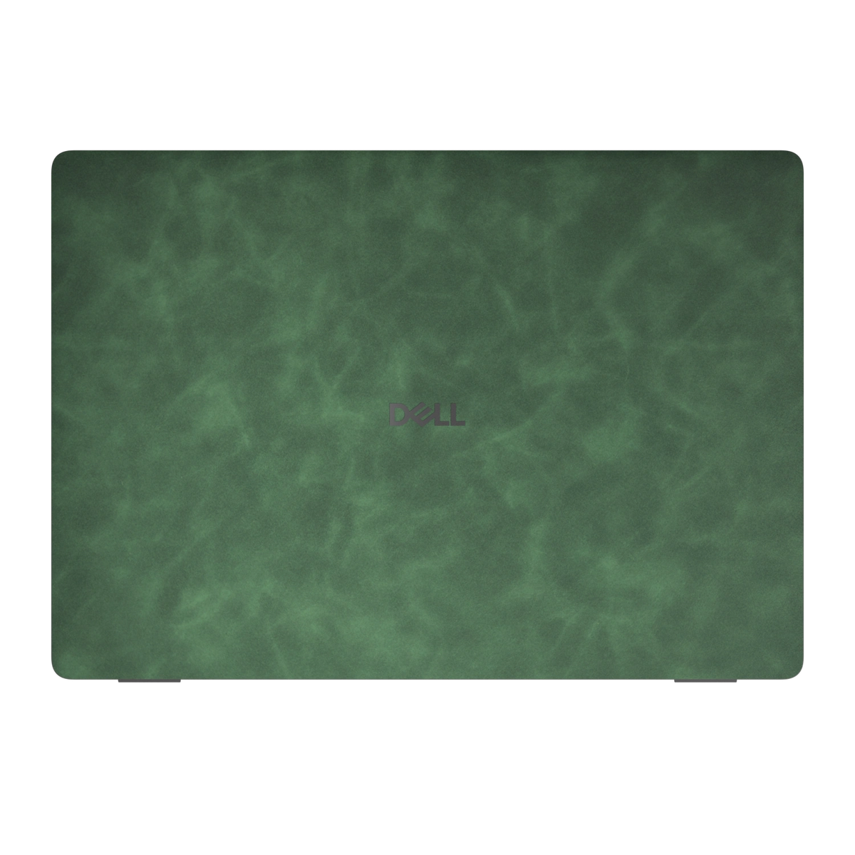 Green scrub-textured synthetic leather Dell business laptop skin, sku a view. Rendered on Dell Pro 16 PC16250 as a reference; exact cut layout follows the selected model and coverage.