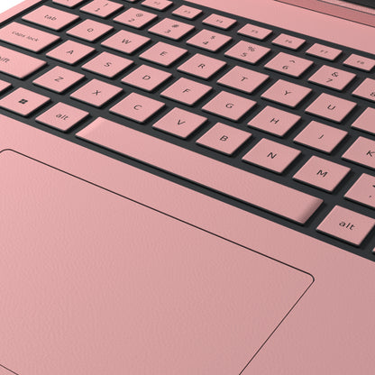 Dwantran Hibiscus Lenovo laptop skin in Blush Pink, showing a close-up of the textured pattern on a white background.